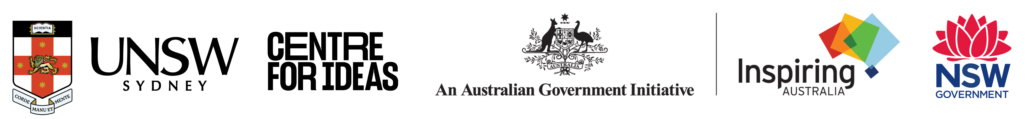 Centre for Ideas, Inspiring Australia and NSW Government logos