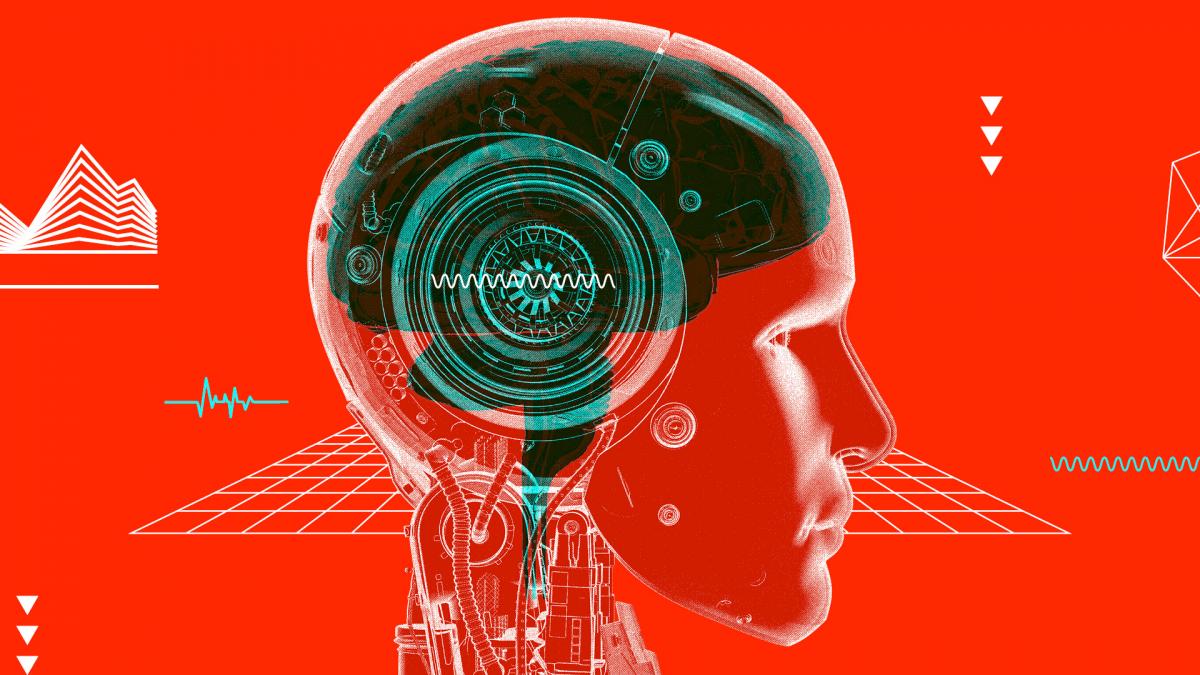 Robot brain graphic