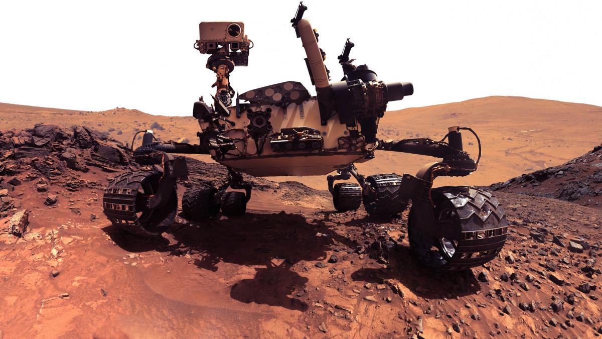 phot of NASA Rover on Mars